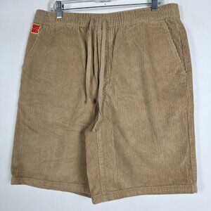 Empyre Corduroy Y2K Skate Loose Fit Relax NWT Mens Medium Brown Shorts